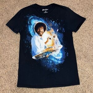 Bob Ross black t-shirt women’s size medium official Bob Ross merchandise